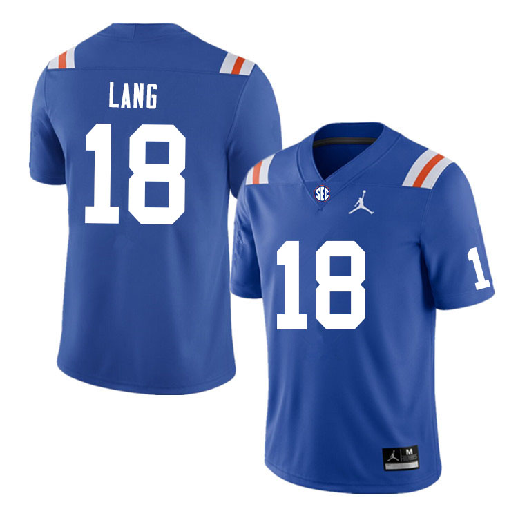 Men #18 Dante Lang Florida Gators College Football Jerseys Sale-Throwback